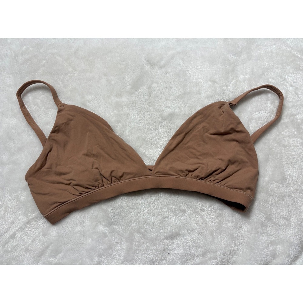 SKIMS Fits Everybody Triangle Bralette‎ Sienna Brown BR-TRI-2024 XL NWT